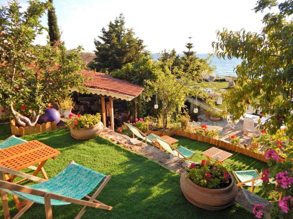 Palmina Mare Villa And Studios Paralia Vrachou Exteriör bild